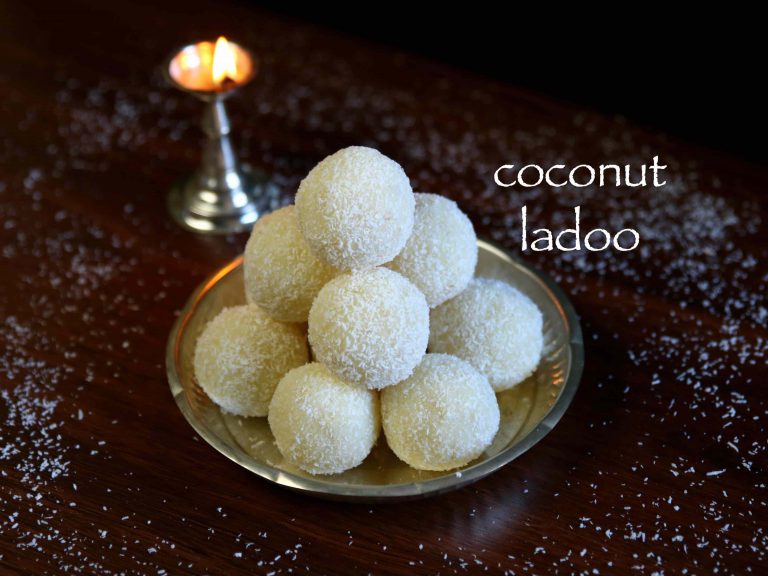 coconut ladoo recipe | nariyal ladoo recipe | coconut laddu recipe