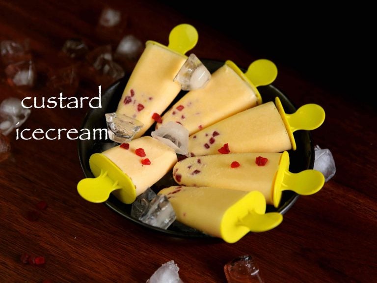 कस्टर्ड आइसक्रीम रेसिपी | custard ice cream in hindi | कस्टर्ड पॉप्सिकल