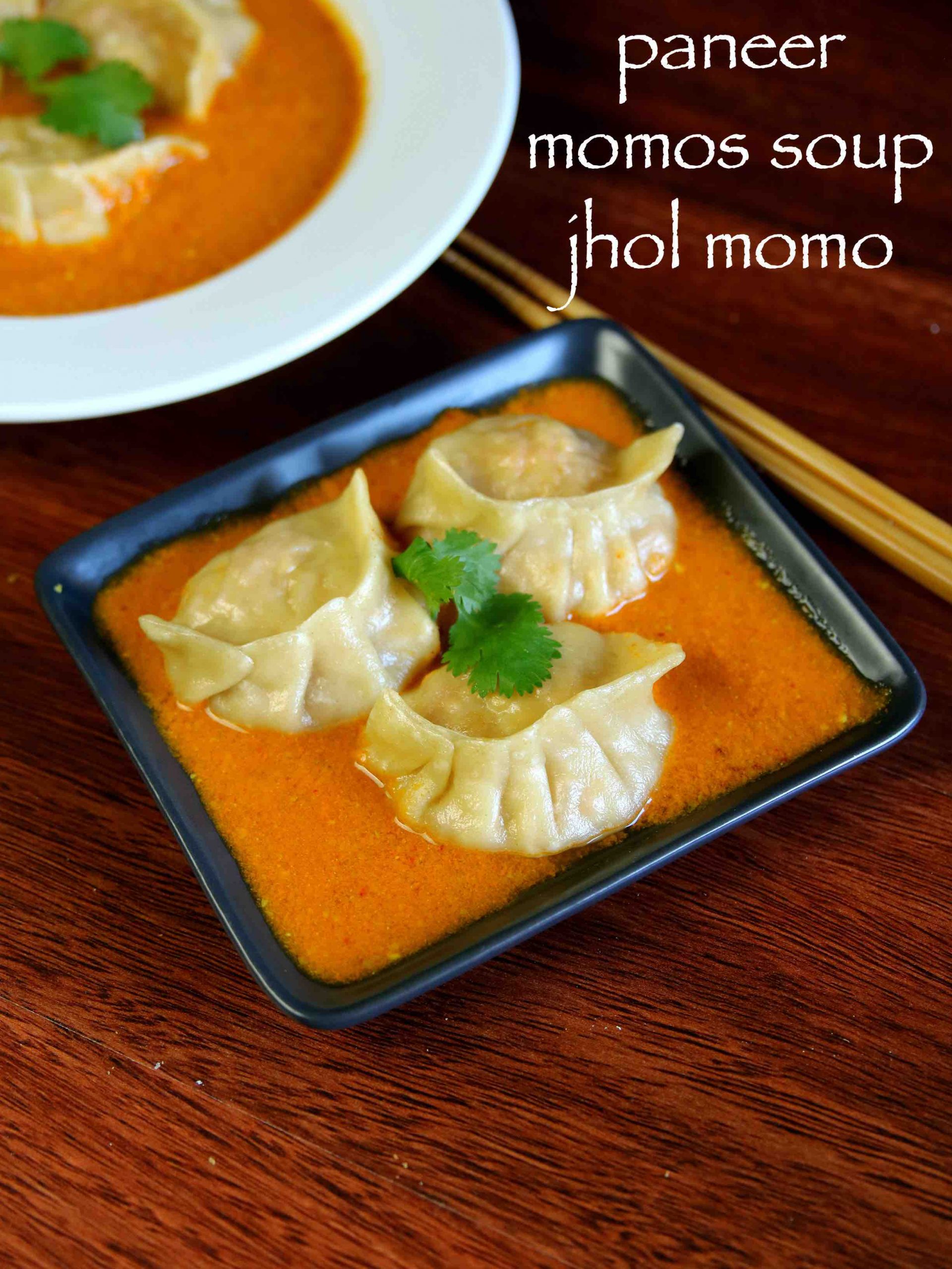 Momos Soup Recipe | Momo Jhol Achar | Paneer Momo Dumpling Soup