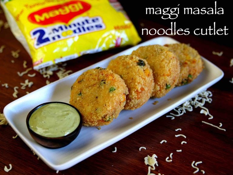 नूडल्स कटलेट रेसिपी | noodles cutlet in hindi | मैगी मसाला नूडल्स कटलेट