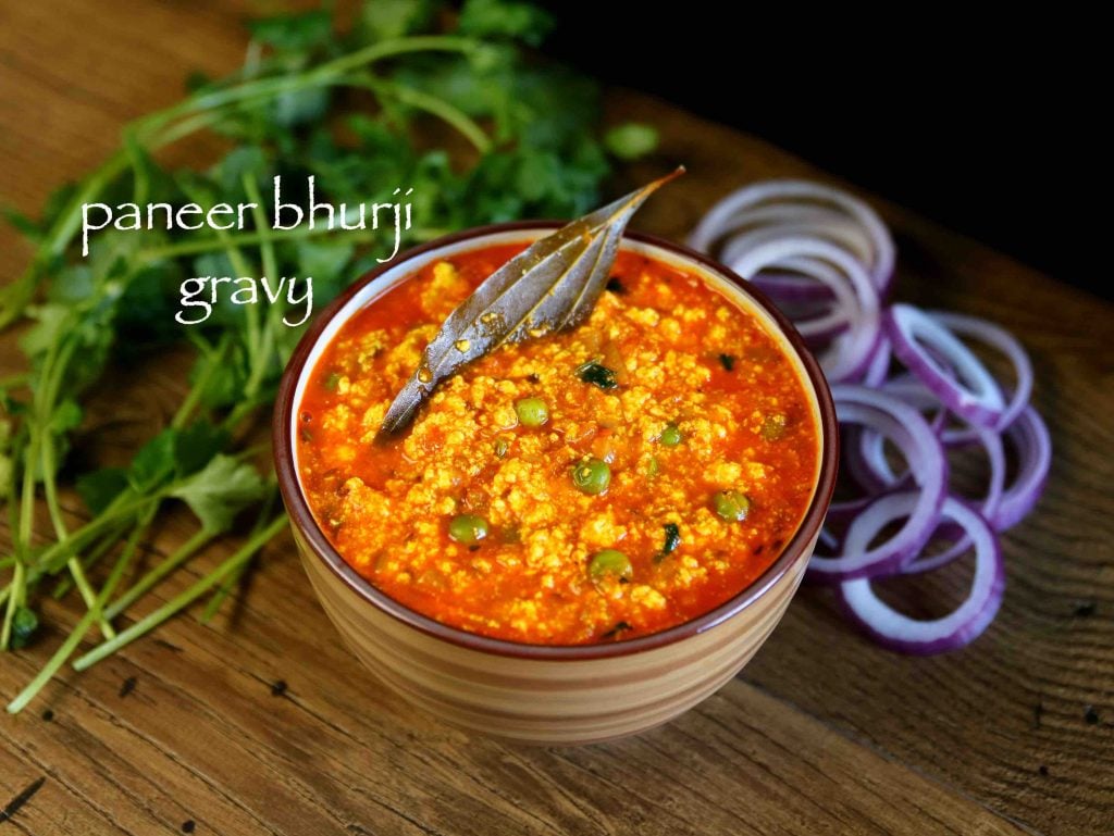 paneer bhurji gravy recipe