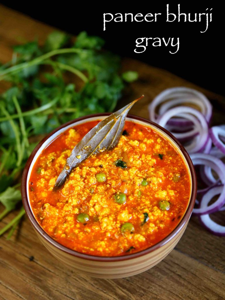 paneer bhurji gravy recipe | street style paneer ki bhurji ...