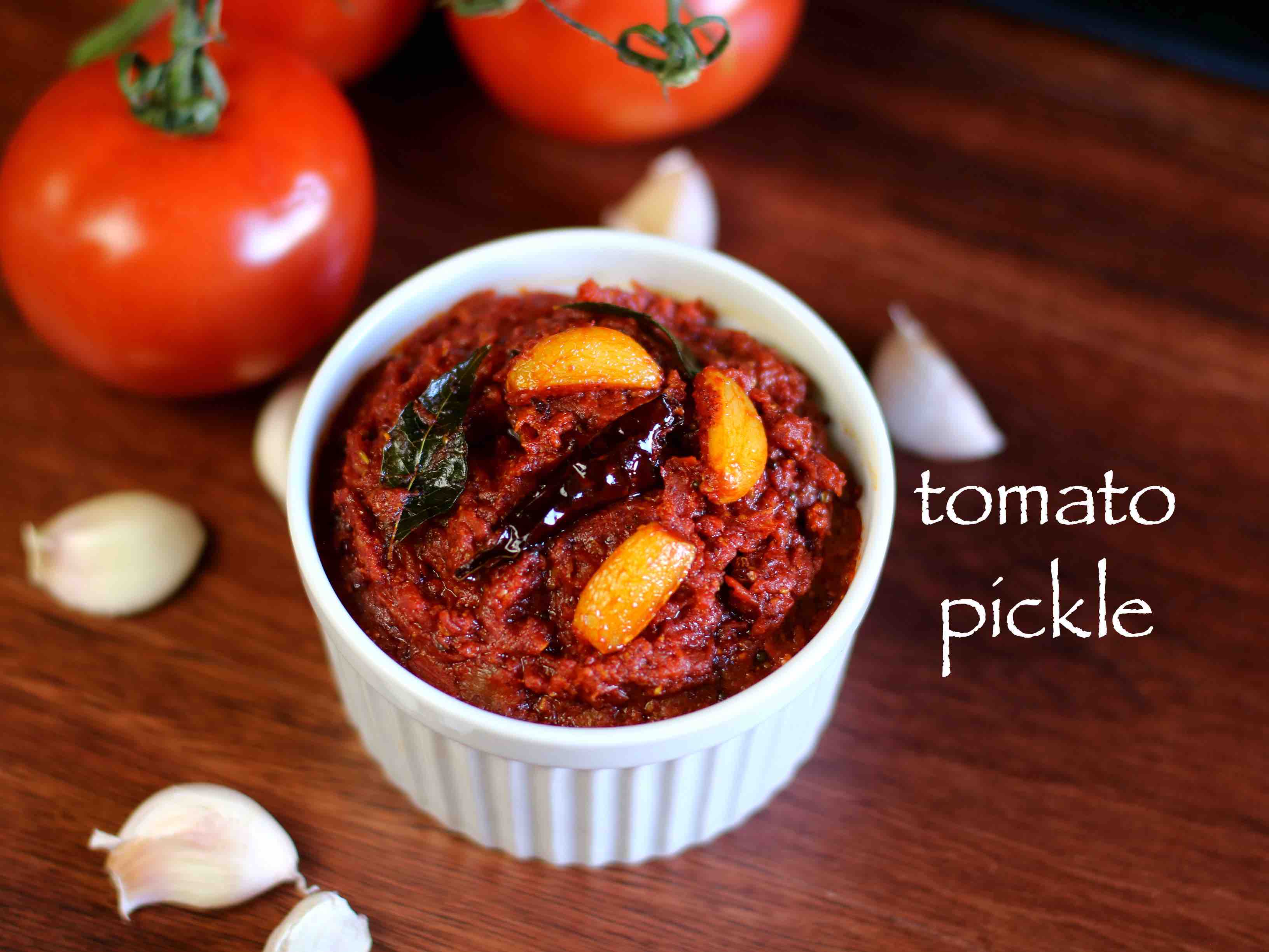 tomato pickle recipe | tomato pachadi recipe | tomato achar recipe