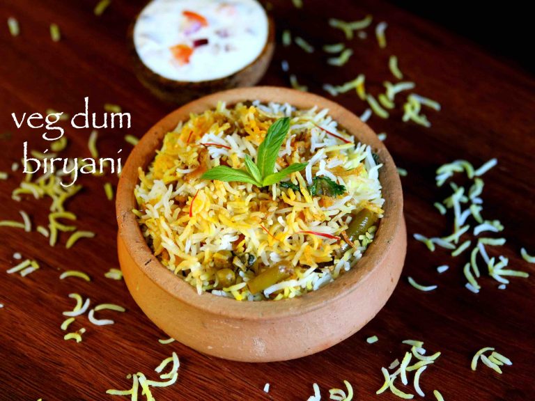 वेज दम बिरयानी | veg dum biryani in hindi | हैदराबादी वेजिटेबल बिरयानी