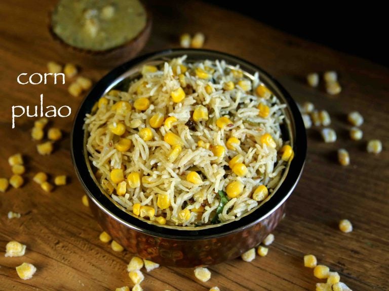 corn pulao recipe | sweet corn pulav | sweet corn pulao recipe