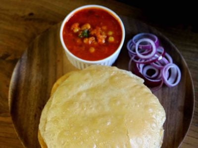 instant chole bhature recipe