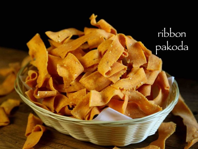रिब्बन पकोड़ा रेसिपी | ribbon pakoda in hindi | रिब्बन मुरुक्कू | ओला पकोड़ा