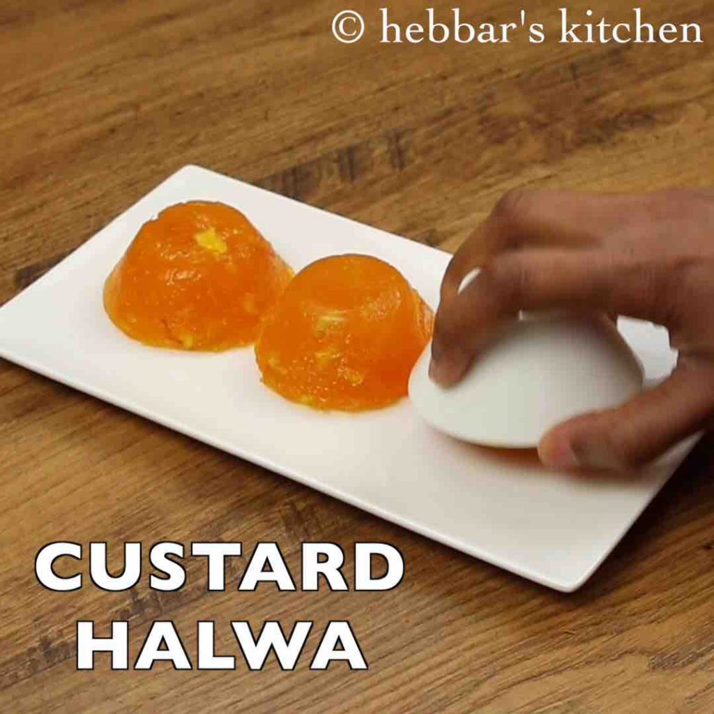 how to prepare custard halwa