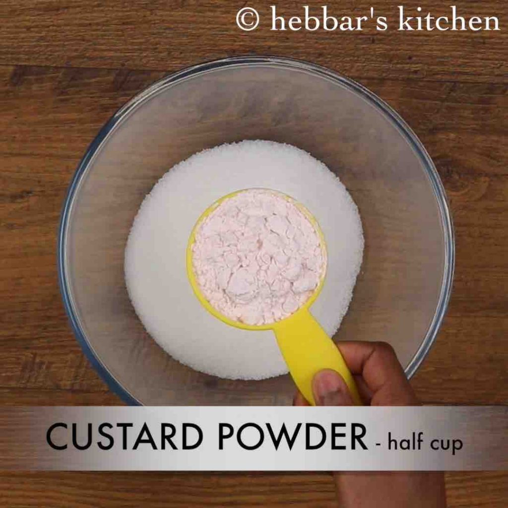 custard powder halwa recipe