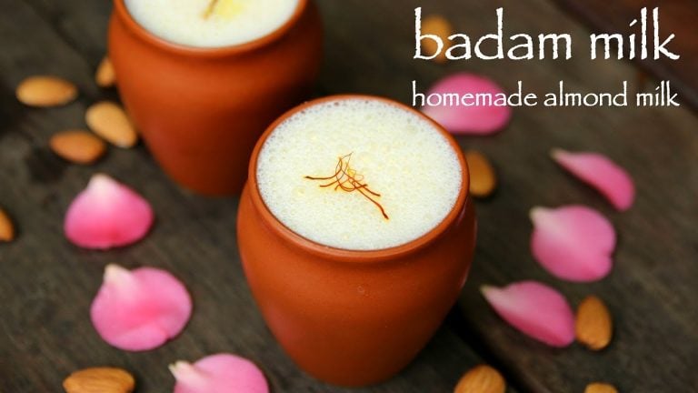 ಬಾದಾಮಿ ಹಾಲು ರೆಸಿಪಿ | badam milk in kannada | ಬಾದಮ್ ಮಿಲ್ಕ್