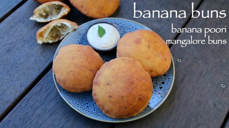 banana buns recipe | mangalore buns recipe | banana puri recipe