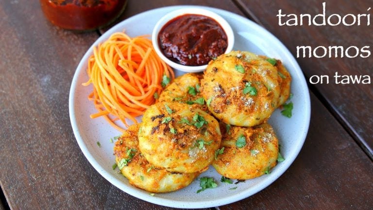 तंदूरी मोमोज़ रेसिपी | tandoori momos in hindi | हाउ टू मेक तंदूरी मोमो इन पैन