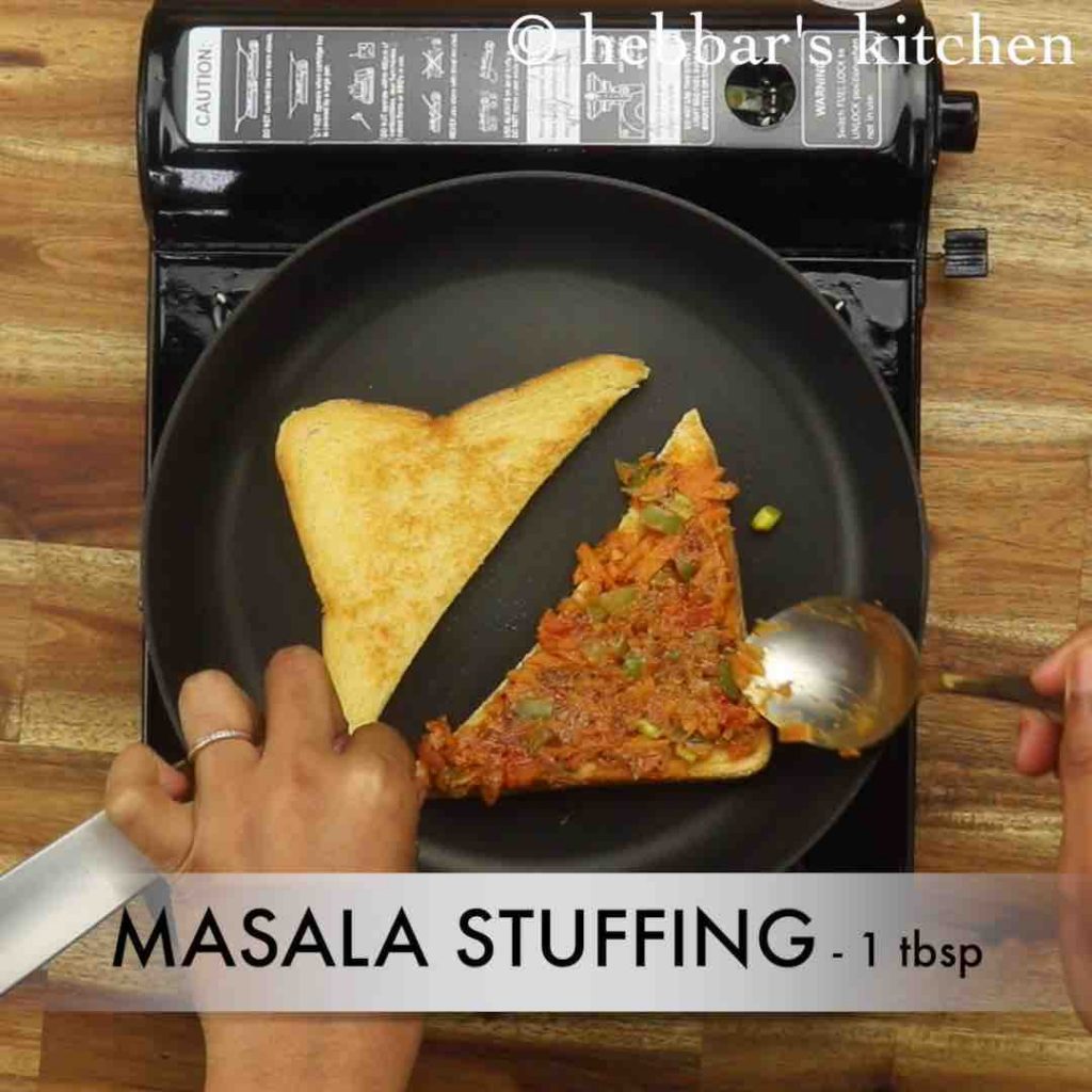 bakery vegetable masala toast