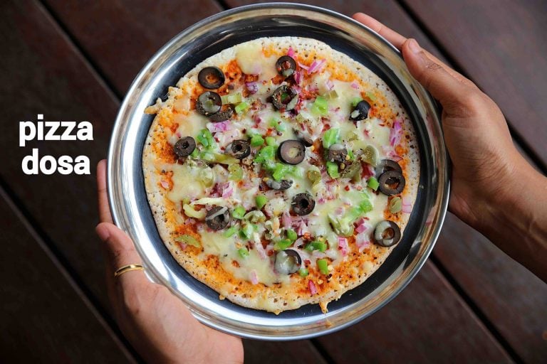 pizza dosa recipe | dosa pizza recipe | vegetable pizza dosa