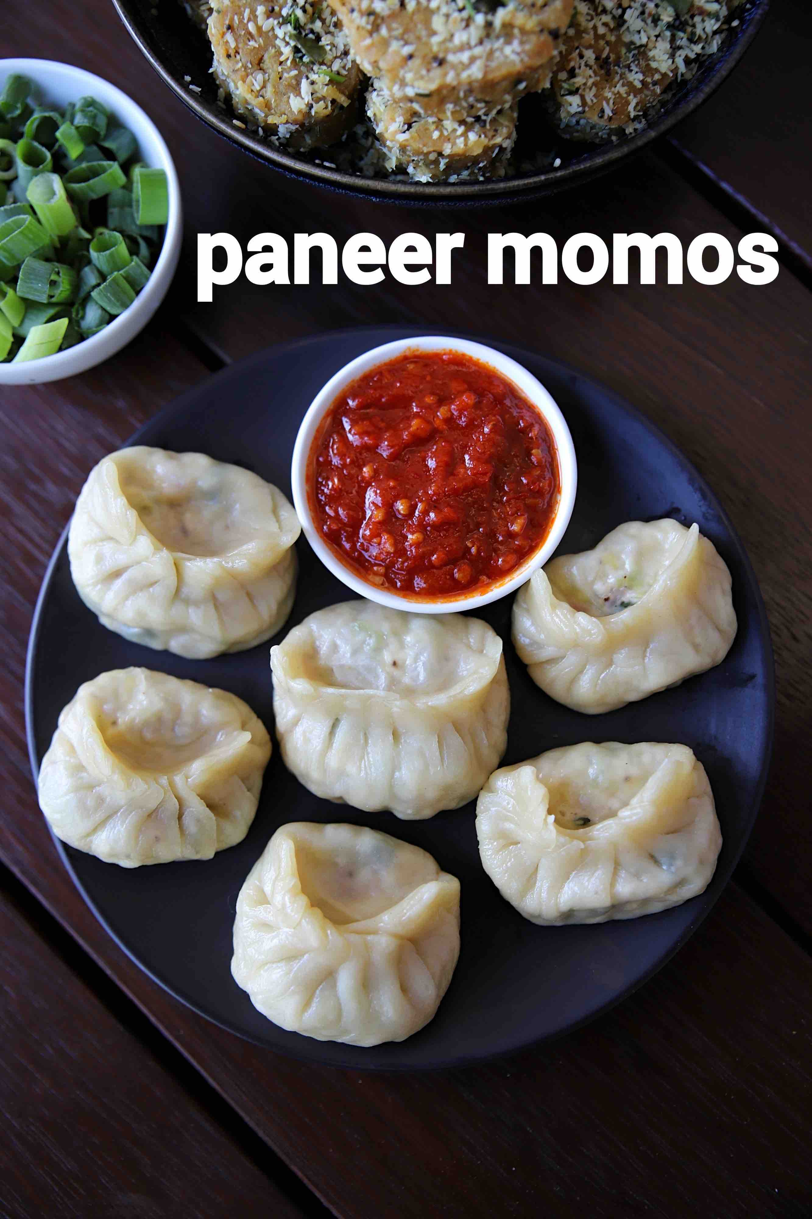 Paneer Momos With Homemade Momos Chutney Recipe Veg Momos Momos | My ...