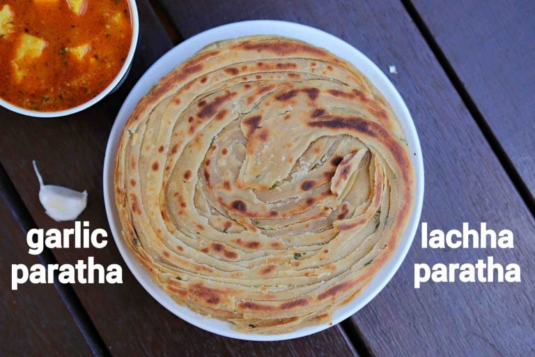 गार्लिक पराठा रेसिपी | garlic paratha in hindi | चिली गार्लिक लच्छा पराठा