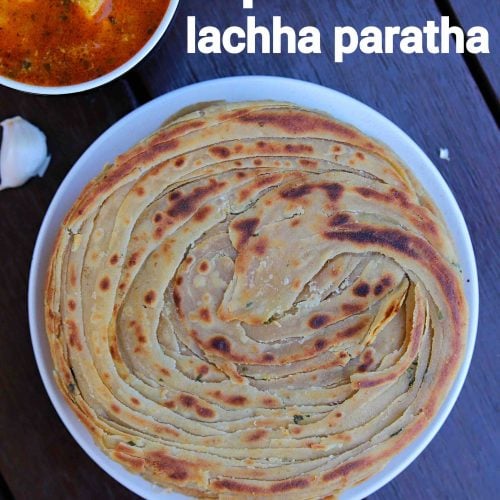 chilli garlic lachha paratha