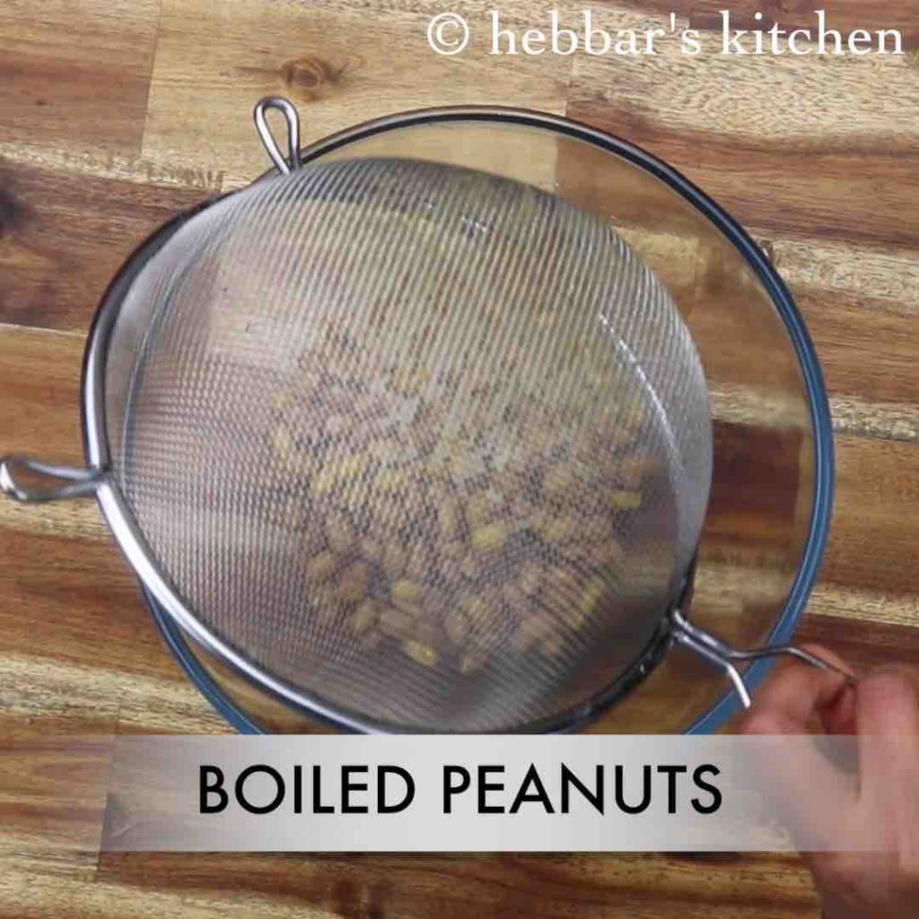 boiled peanut chaat salad