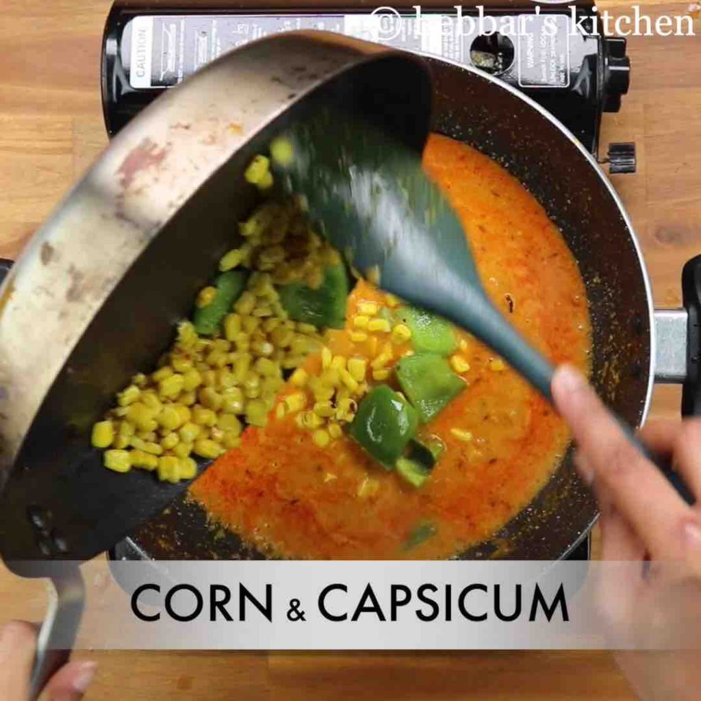 corn capsicum gravy