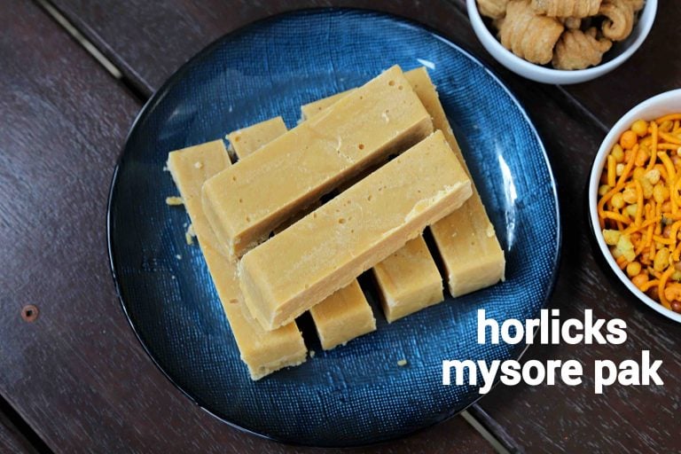 horlicks mysore pak recipe | horlicks burfi | horlicks milk powder barfi