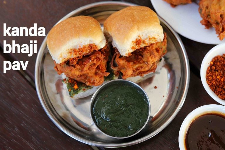कांदा भाजी पाव रेसिपी | kanda bhaji pav in hindi | मुंबई प्याज भाजी पाव