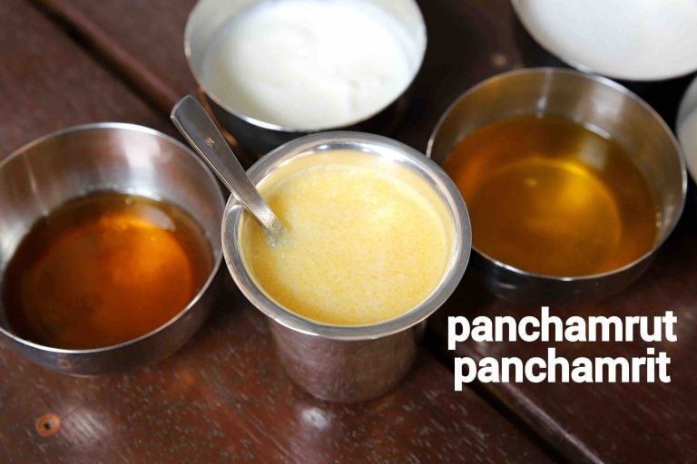 panchamrit recipe | panchamrut recipe | panchamruta ingredients for puja