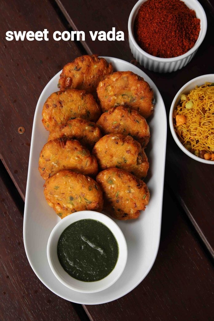 corn vada recipe | sweet corn vada | sweet corn garelu