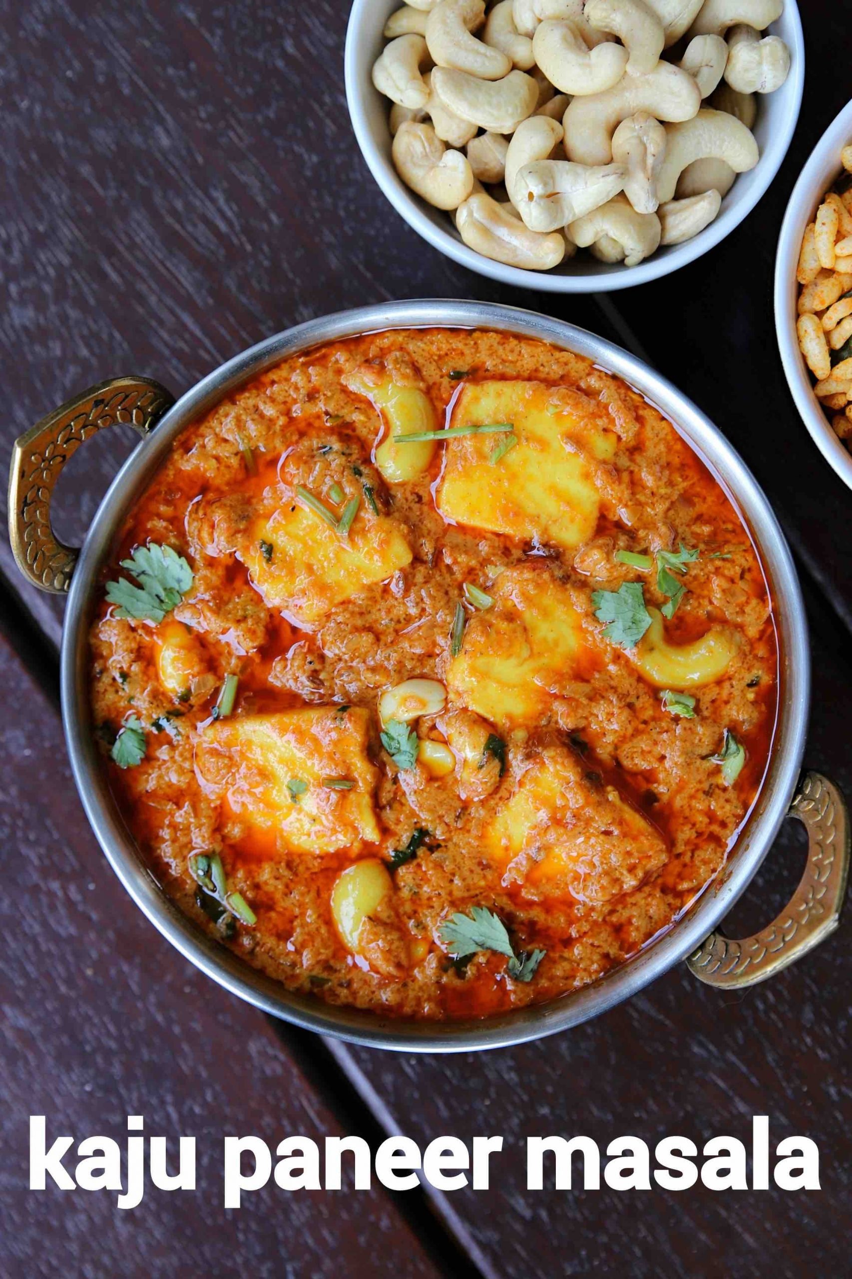 kaju paneer masala recipe | kaju paneer curry | paneer cashew curry