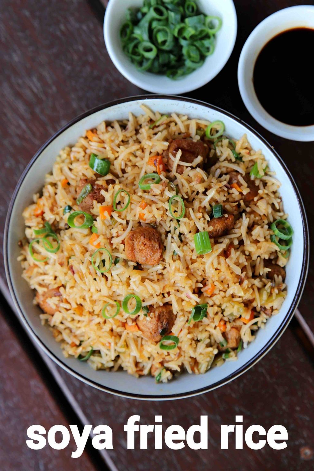 soya fried rice recipe | soya chunks fried rice | meal maker fried rice