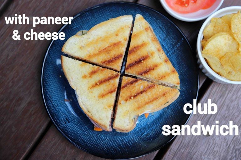 club sandwich recipe | how to make indian style veg club sandwich