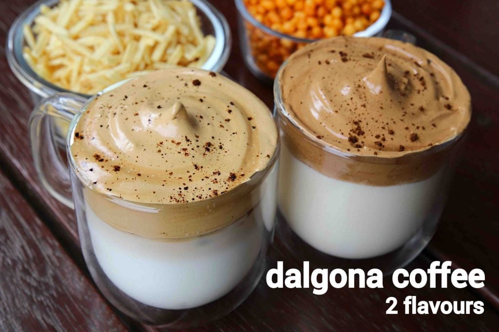 dalgona coffee 2 ways