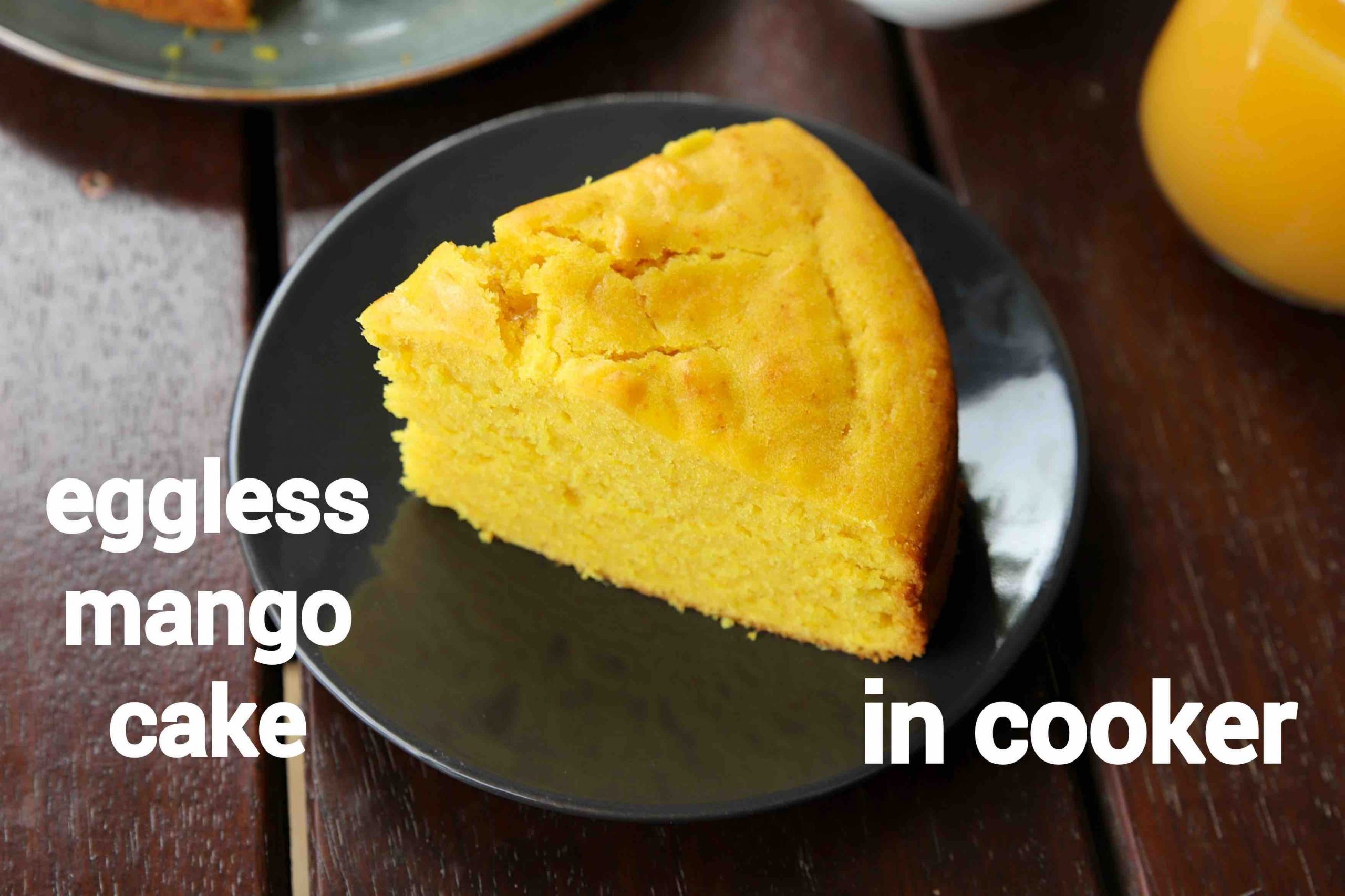 Eggless Mango Suji Cake - How to Make Mango Sooji Cake