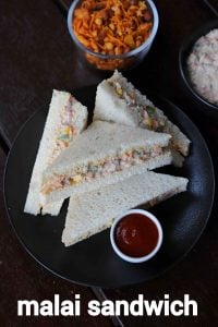 veg malai sandwich recipe