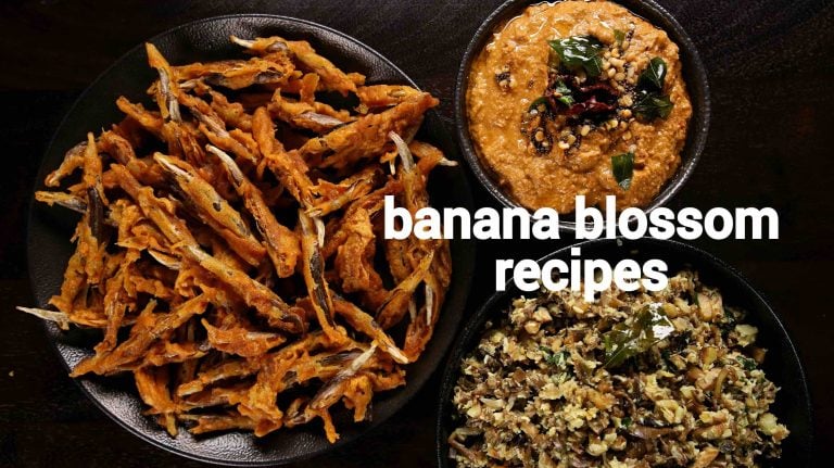 banana flower recipes | banana blossom recipes | how to clean banana flower
