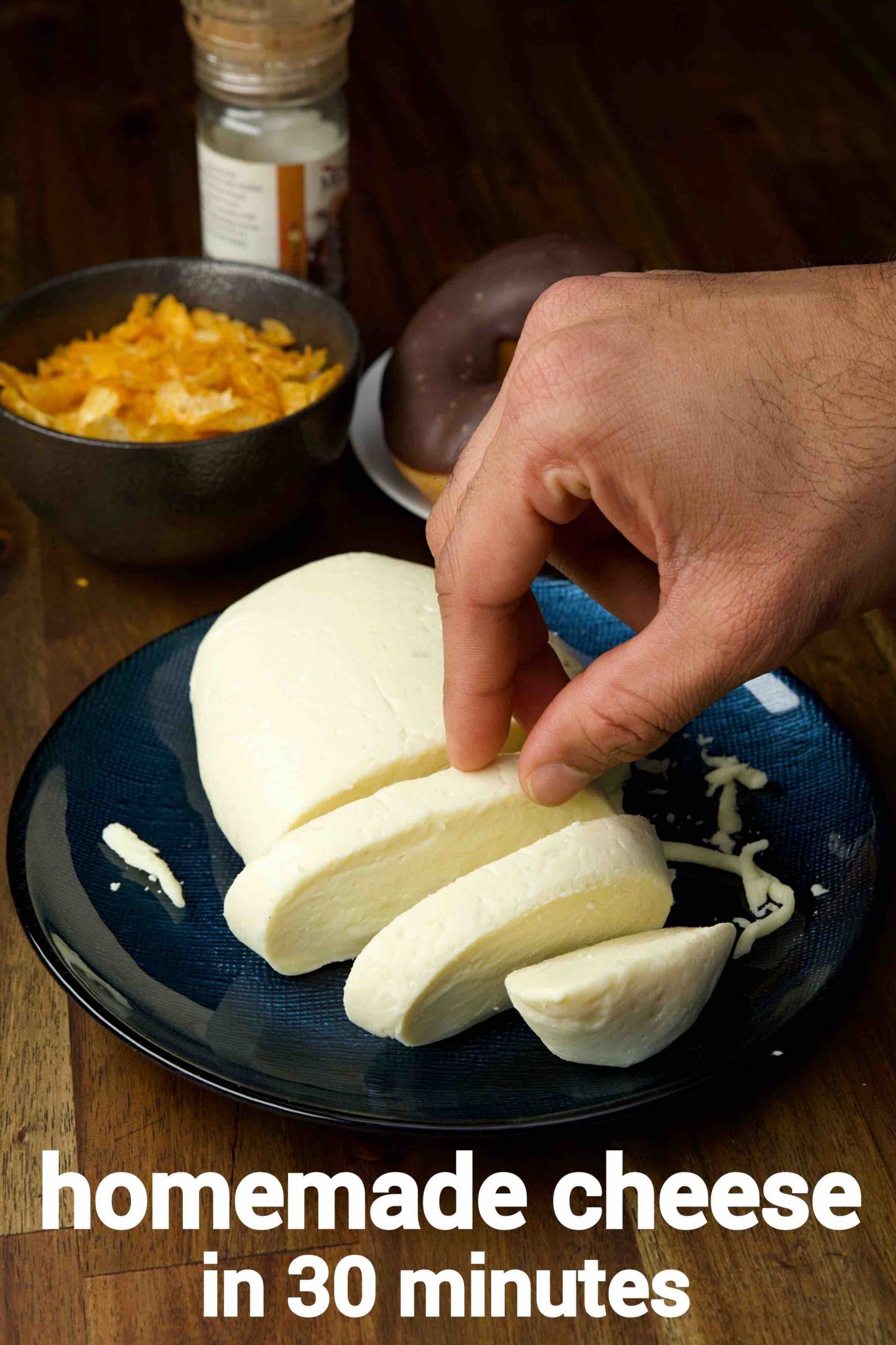 cheese recipe in 21 minutes  how to make mozzarella cheese at home