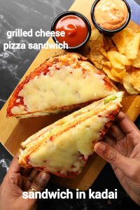 cheese grilled pizza sandwich