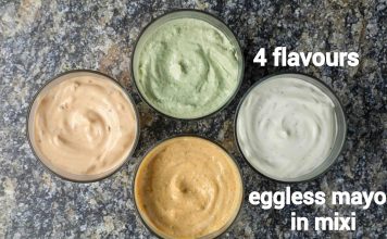 eggless mayonnaise recipe - 4 flavours