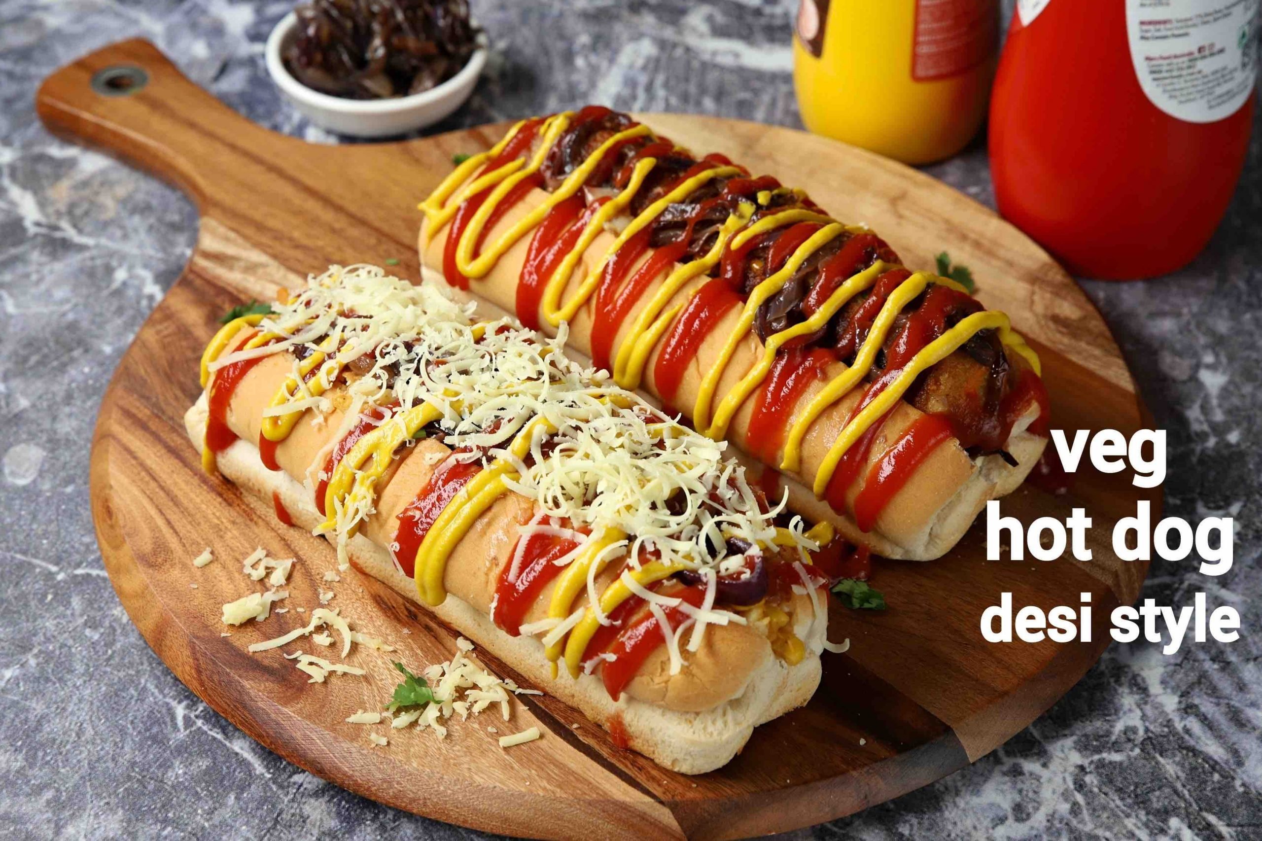 Hot Dog Recipes 2 Ways Desi Veg Hot Dog Aloo Paneer Hot Dog