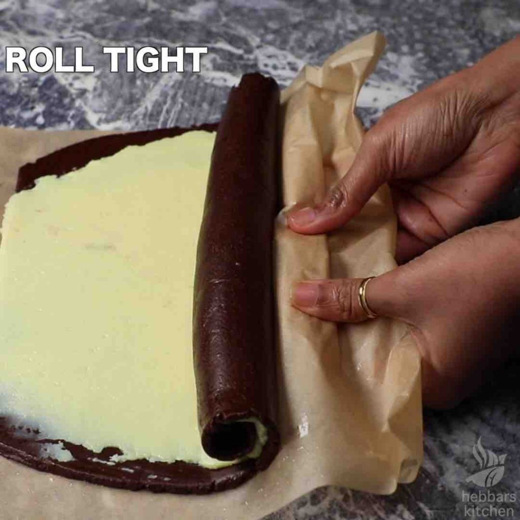 no bake swiss roll recipe, parle-g biscuit swiss roll
