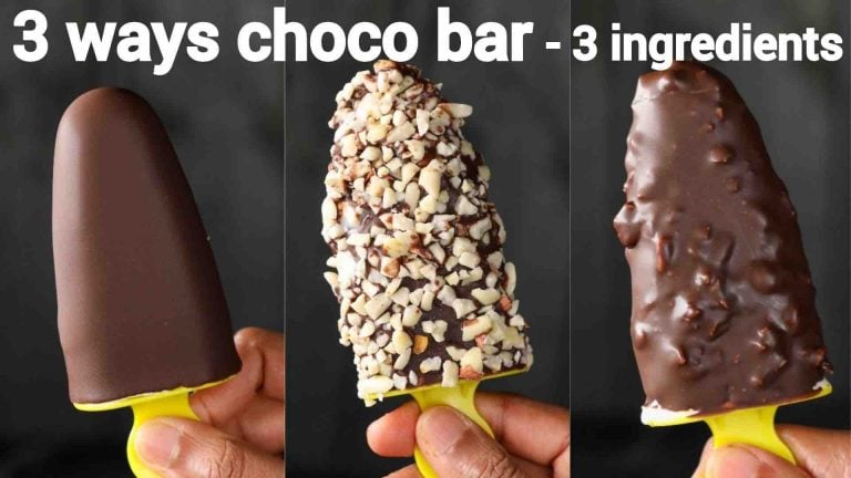3 ingredient choco bar recipe | nutty chocobar ice cream | 3 ways choco bar