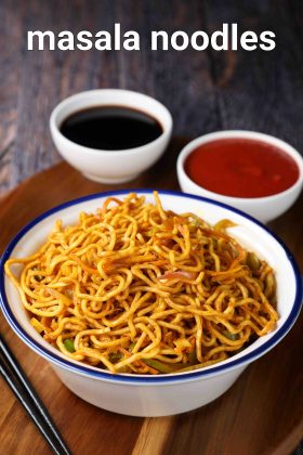 masala noodles recipe | mumbai street style vegetable masala noodles