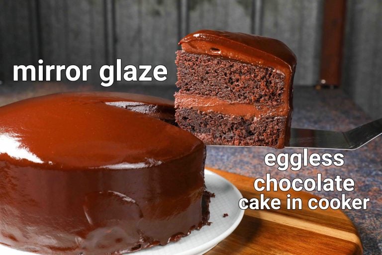 mirror glaze cake recipe | eggless chocolate mirror glaze | chocolate mirror cake