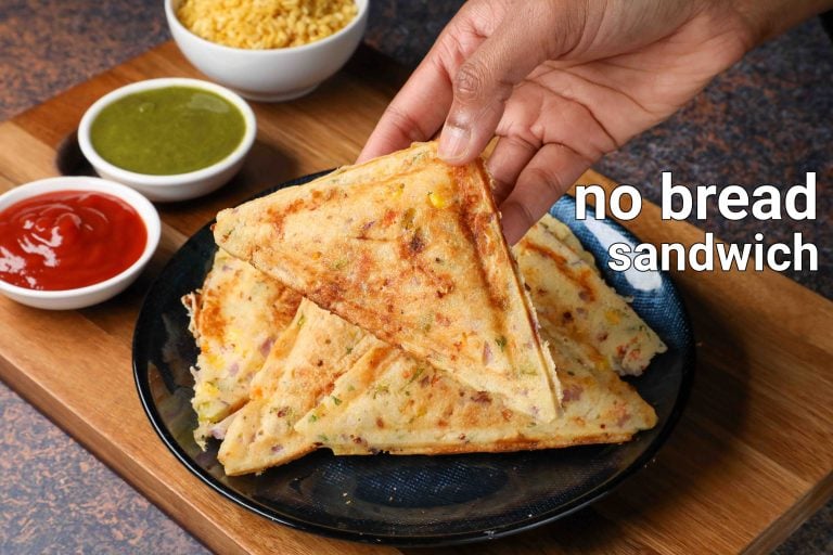 बिना ब्रेड के सैंडविच रेसिपी | no bread sandwich in hindi | नो ब्रेड सैंडविच