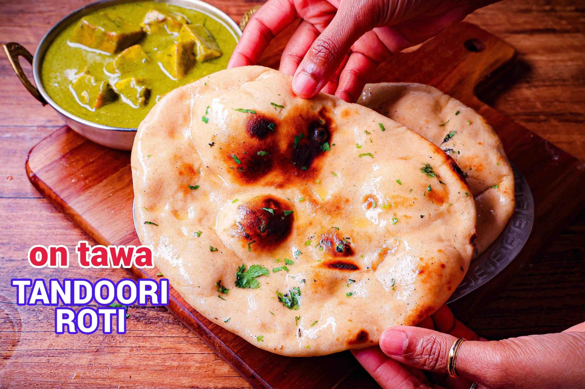 butter tandoori roti at home