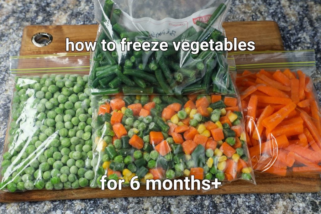 how to freeze vegetables at home