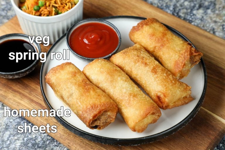 spring rolls recipe | veg spring roll recipe | veg roll with spring roll sheet