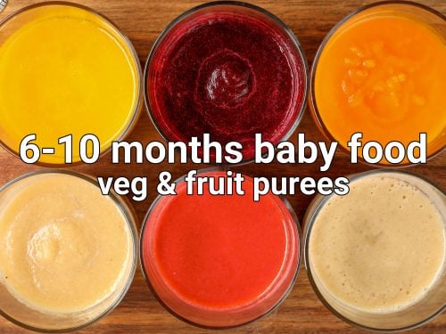 Baby food purees for 6 store month old