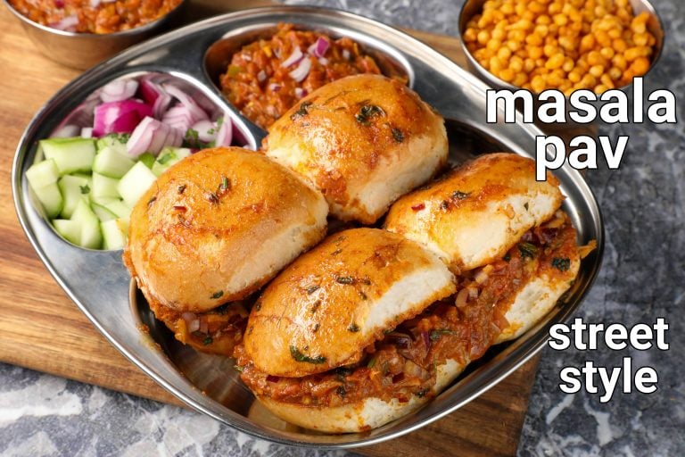 masala pav recipe | bhaji masala pav | mumbai street style pav masala
