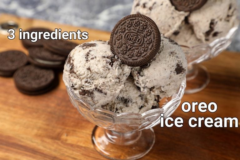 ओरियो आइसक्रीम रेसिपी | oreo ice cream in hindi | ओरियो बिस्कुट आइसक्रीम