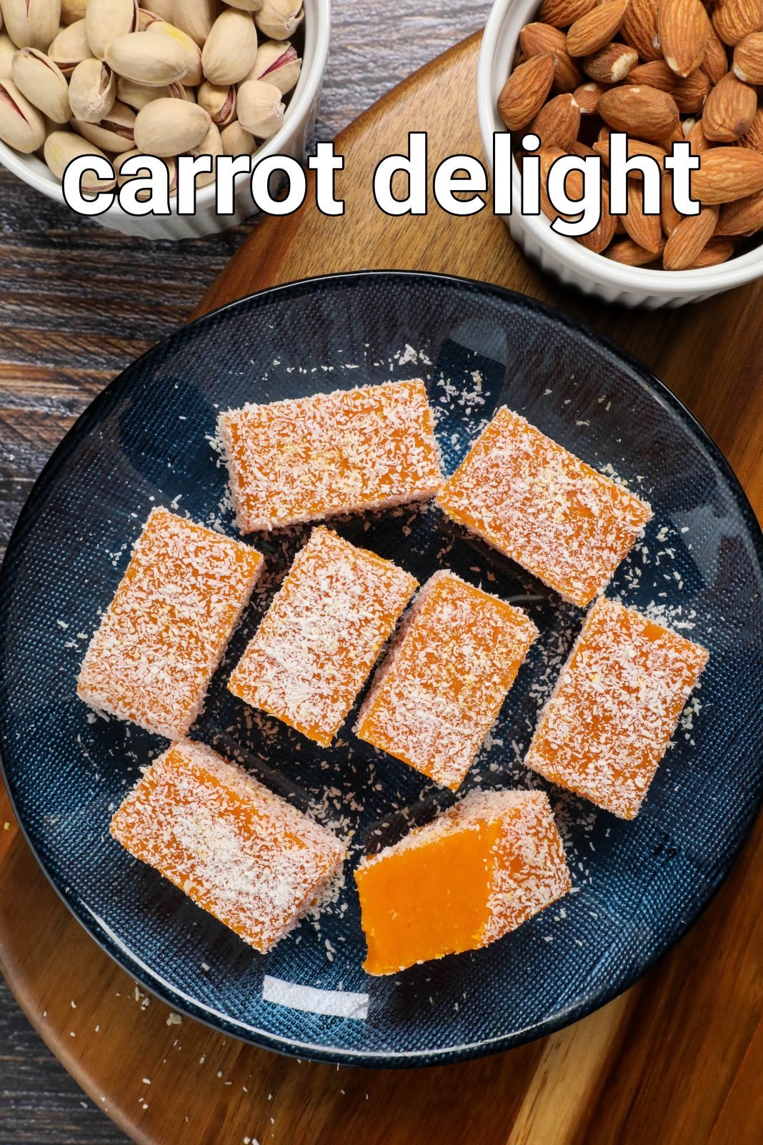 carrot delight recipe | soft & tender carrot barfi | carrot sweet recipes